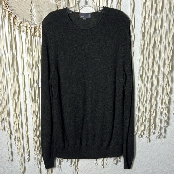 Vince Mens Wool / Camel Hair Blend Gray Sweater Size Large - Picture 1 of 8